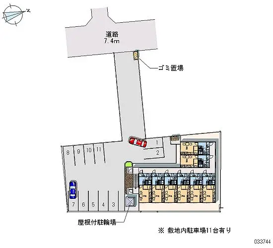 ★手数料０円★函館市富岡町３丁目　月極駐車場（LP）